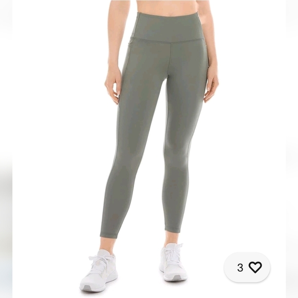 NWT NWT Danskin Womens High Rise 7/8 Brushed Leggings Agave Green S - Picture 1 of 4
